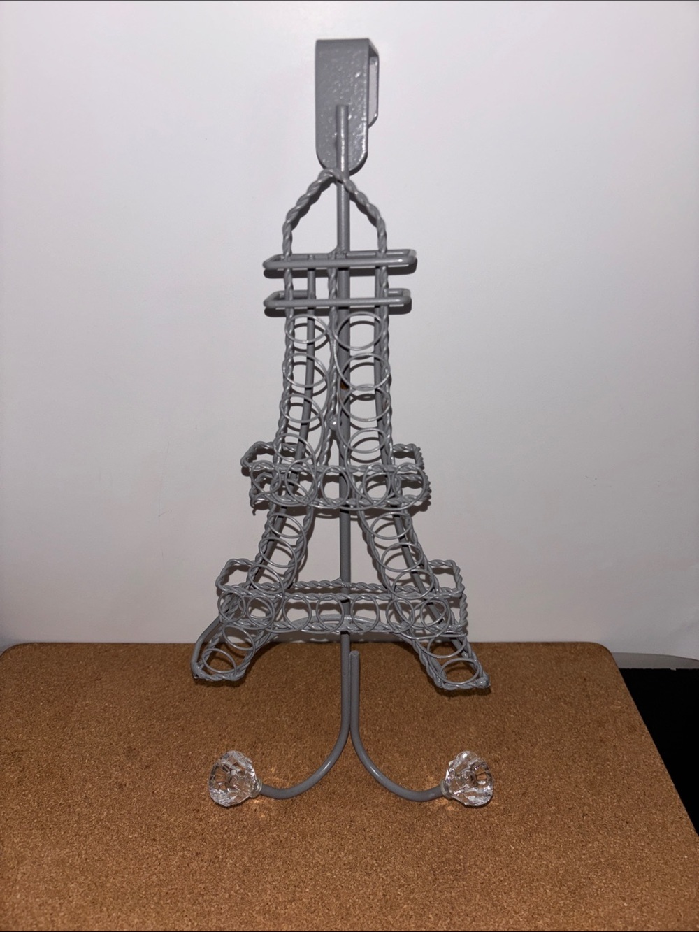 💐3/$15 Gray Eiffel Tower Door Hanger 14”